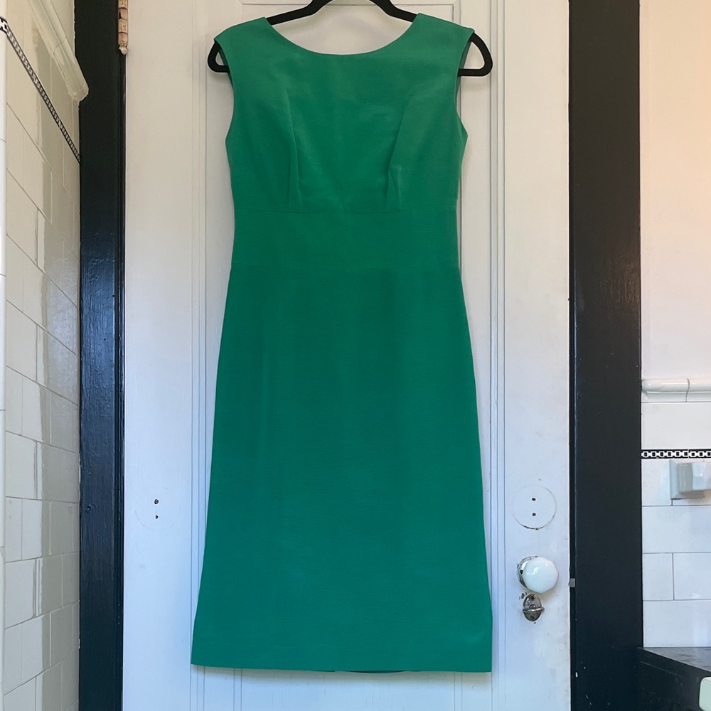 Reiss Green Silk Party Dress